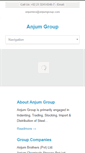 Mobile Screenshot of anjumgroup.com